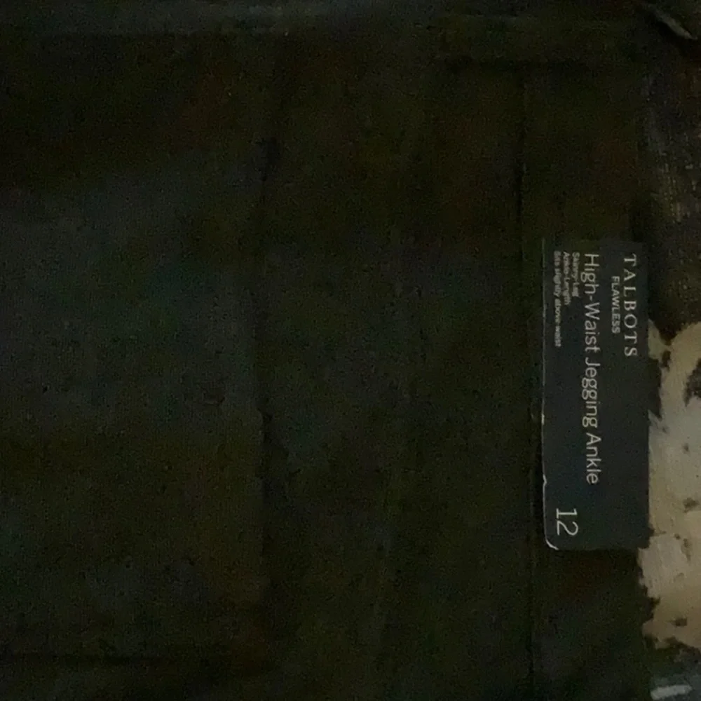 New with tags Talbots high waisted ponte knit jeggings size 12 in charcoal - Picture 6 of 6